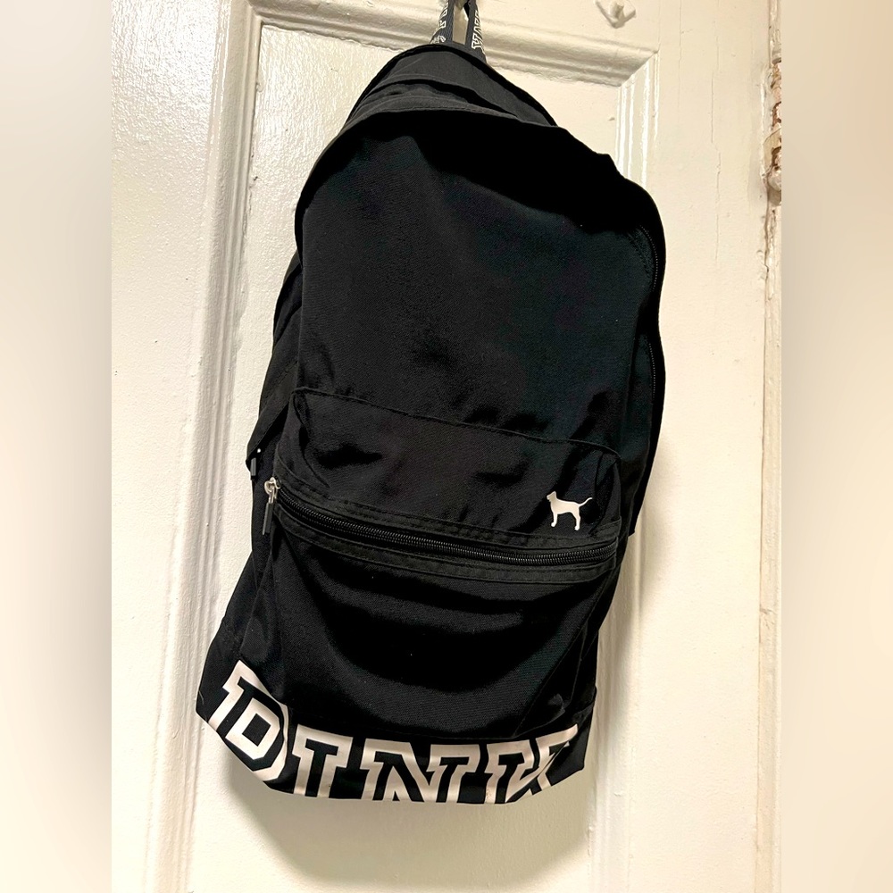 Used Victoria Secret Pink Black Bookbag